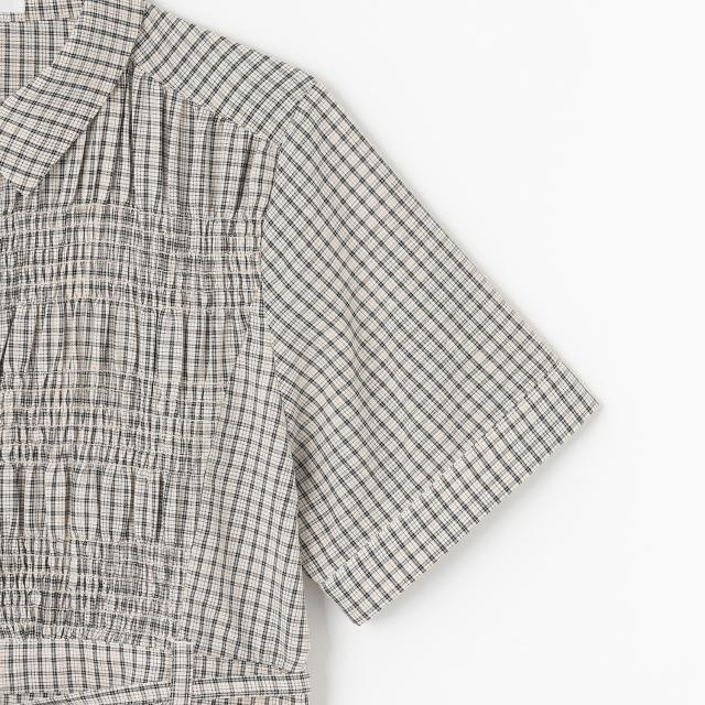 ポンポネットジュニア(pom ponette junior)シャーリングワンピース_2
