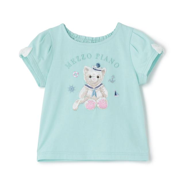 メゾピアノ(mezzo piano)ウサギ・ネコ マリン半袖Tシャツ【公式通販】