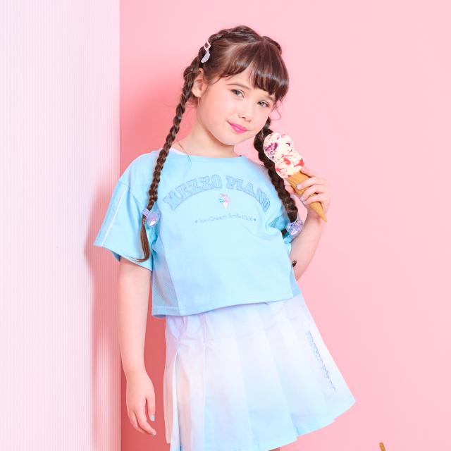 メゾピアノ(mezzo piano)メッシュ切替Tシャツ　＆タンクトップセット【遮熱・接触冷感・吸水速乾・UVカット】