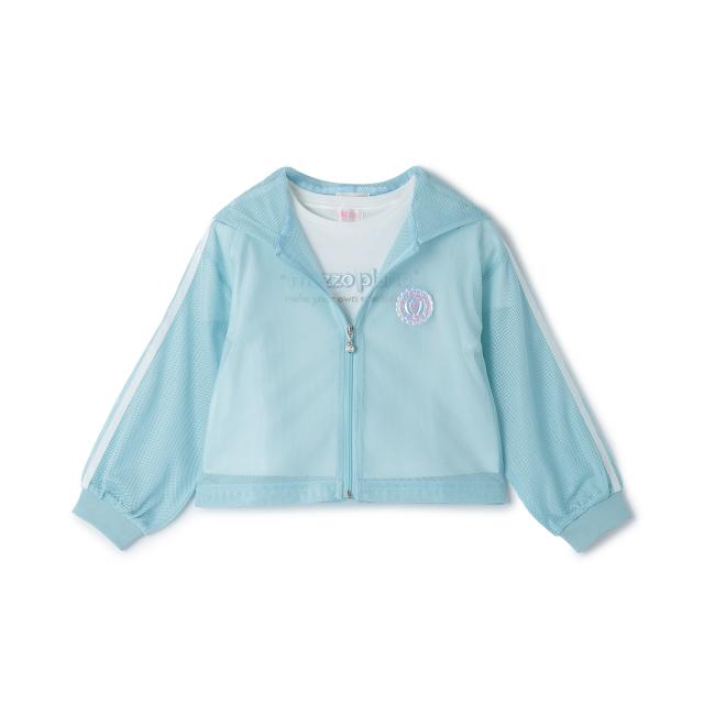 メゾピアノ(mezzo piano)メッシュZIPパーカ　＆肩開きTシャツセット【接触冷感】_2