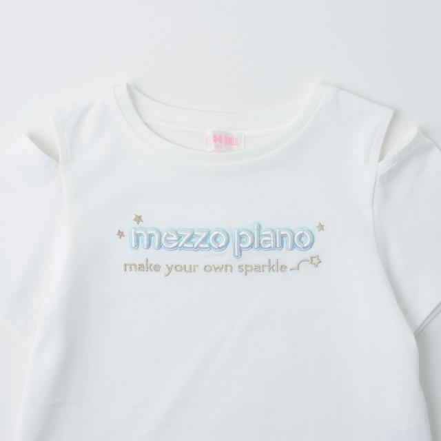 メゾピアノ(mezzo piano)メッシュZIPパーカ　＆肩開きTシャツセット【接触冷感】_8