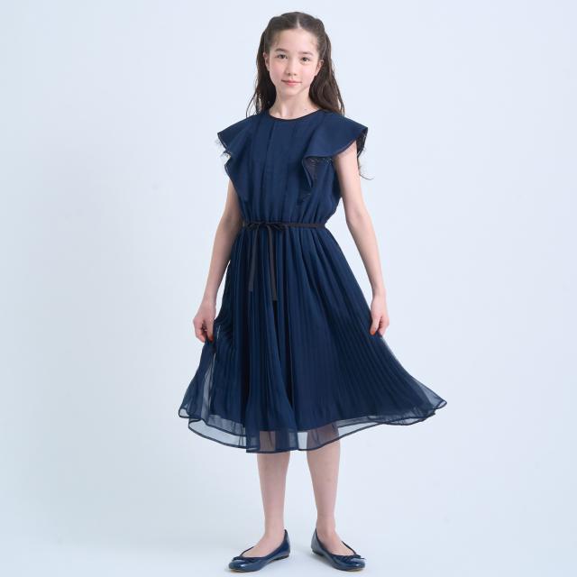 ポンポネットジュニア(pom ponette junior)ラメシフォンワンピース