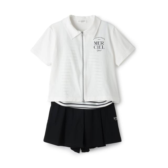 ポンポネットジュニア(pom ponette junior)【SWIM】【UVカット】ジップアップコーデ3点セット_6