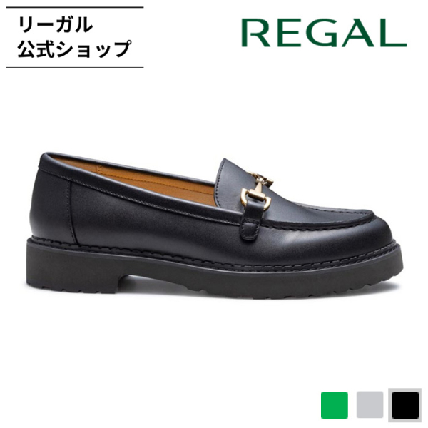 リーガル 公式 REGAL F69R ビットローファー ブラック カジュアルシューズ レディース |
