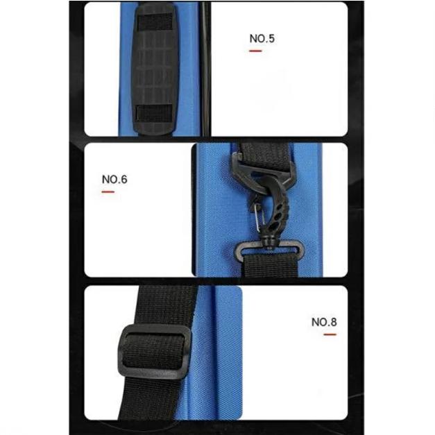 ロッドケース ハード 釣り竿収納バッグ 収納バッグ 耐衝撃 ライトロッドケース 肩掛け 大容量 防水性 コンパクト スリム ブラック 飛行機 車