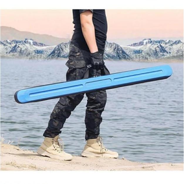 ロッドケース ハード 釣り竿収納バッグ 収納バッグ 耐衝撃 ライトロッドケース 肩掛け 大容量 防水性 コンパクト スリム ブラック 飛行機 車