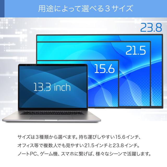 最新モデル ワイヤレスモニター プロメテウスモニター ワイヤレス接続 モバイルモニター PROMETHEUS CAST 23.8inch モバイル液晶 無線 モニター PC セカンドモニタ 視野角170° 外部モニター IPSパネル MONITOR Mirroring Miracast スタンドバー付き_7