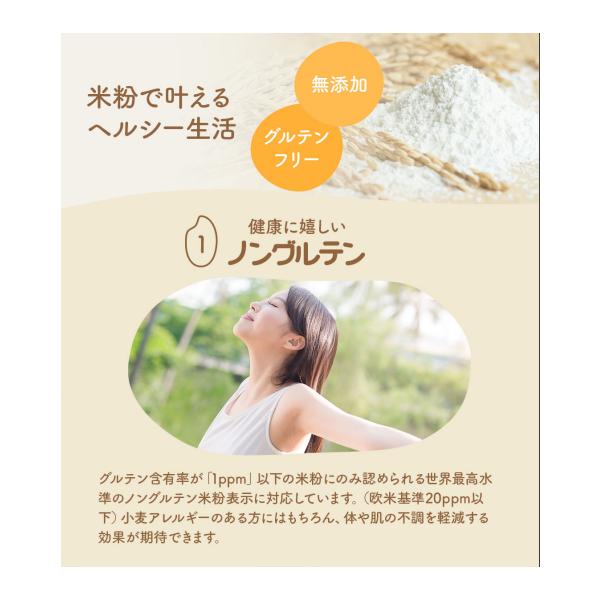 正規販売店】 金の 米粉 パン用 ミズホチカラ 2kg × 4袋 国産