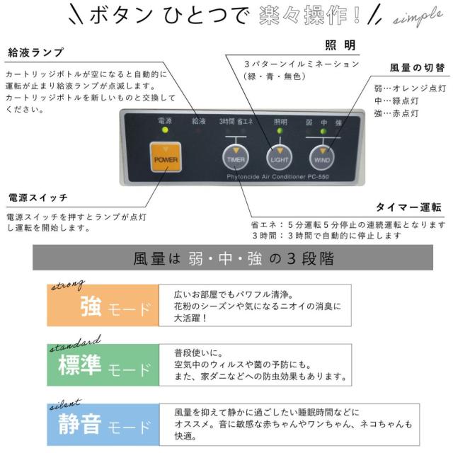 空気サプリメント フィトンエアー PC-560BR + エキスパート