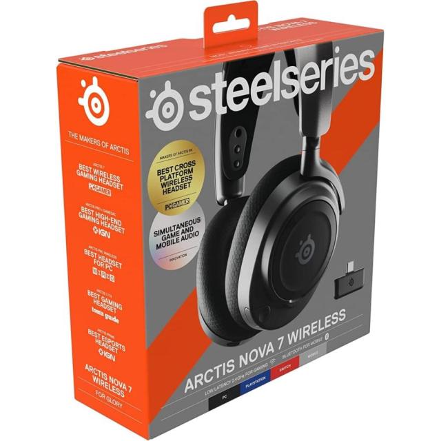 SteelSeries スティールシリーズ Arctis Nova 7 マルチプラット ワイヤレス ゲーミング ヘッドセット ノイズキャンセリング USB-C 急速充電 38時間 バッテリー_18