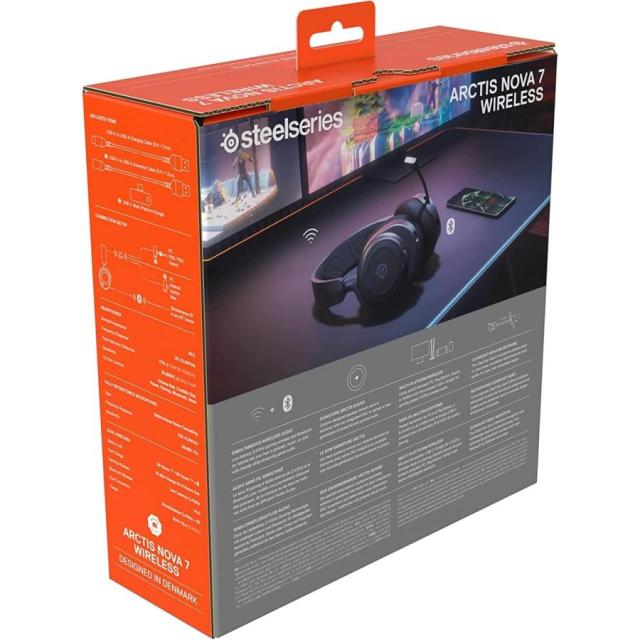 SteelSeries スティールシリーズ Arctis Nova 7 マルチプラット ワイヤレス ゲーミング ヘッドセット ノイズキャンセリング USB-C 急速充電 38時間 バッテリー_19