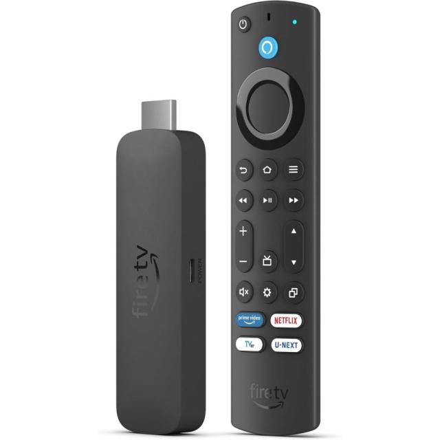 Fire TV Stick 4K MAX マックス 第2世代 ブラック Alexa アレクサ 音声リモコン ファイヤー スティック ストリーミング メディアプレーヤー_1