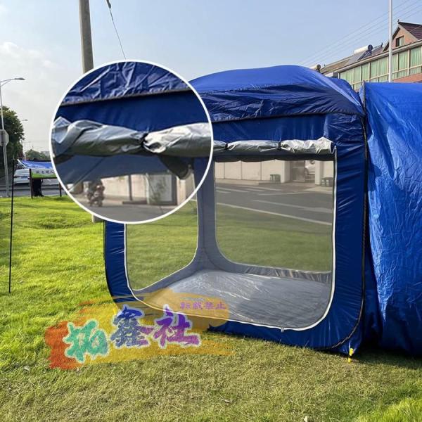 車と連結 屋根シート付 車中泊テント ハッチバックテント リアゲート