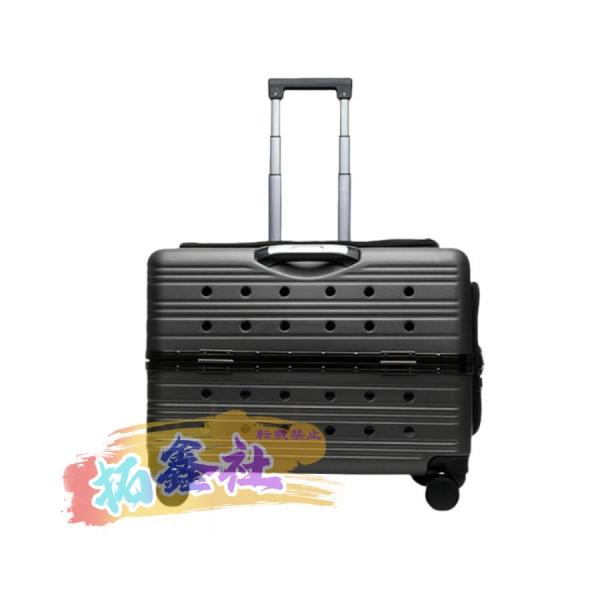 ペッス 大型猫バッグ 大容量 ペット2匹透明トラベルボックス ポータブル犬お出かけバッグ ペットベビーカー、4輪、犬、猫、小型犬、中型犬用キ