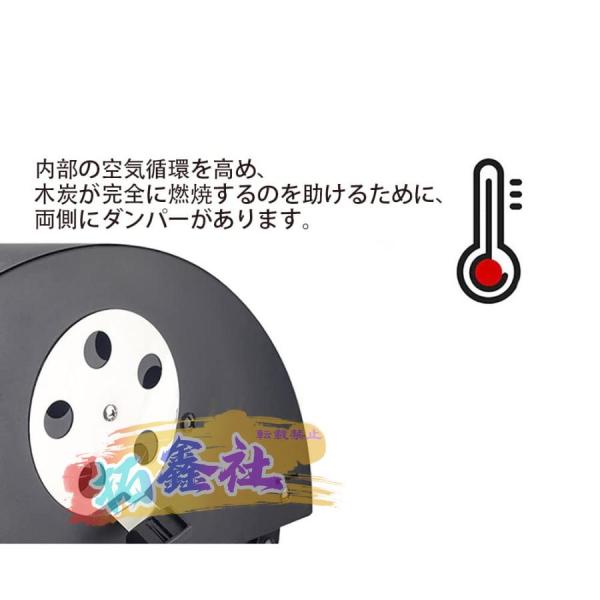 BBQ大バーベキュー キャスター2個 木炭 蒸し焼き アメリカのポータブル