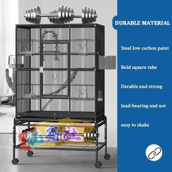 鳥かご 大型のインコケージ 大きな金属オウムバードケージオカメインコ