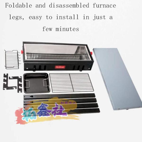 バーベキューグリル 屋外折りたたみバーベキューホーム5人木炭