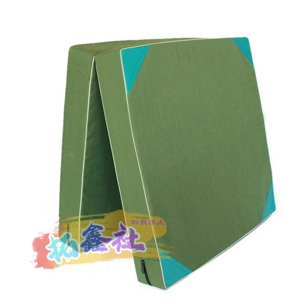 二段 折りたたみ式 スポーツ 体操 マット 100X50CM 厚5CM トレーニングマット 防水 シリコン生地 体操マット エクササイズマット 軽量 コンパクト ストレッチ 筋