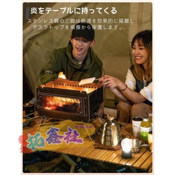 屋外煙突テント ステンレス製薪 暖房 ピクニックツール 折りたたみ式