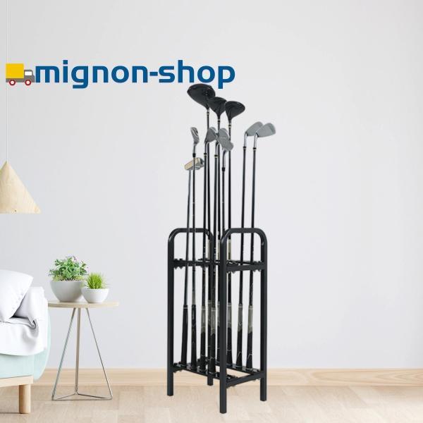 ゴルフクラブラック ゴルフクラブスタンド 滑り止め クラブ10本用 フロアディス ゴルフクラブラック ゴルフクラブスタンド 滑り止め クラブ10本用