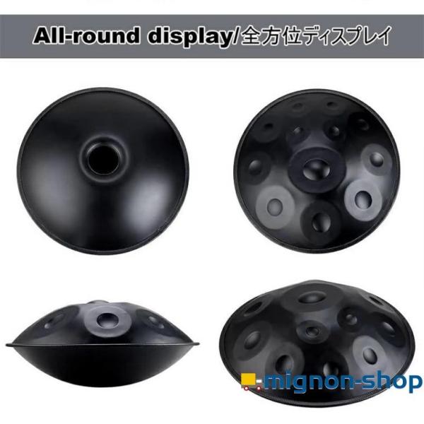 ハンドパンドラム 12音符 58cm Dマイナー ソフトハンドパンバッグ付き