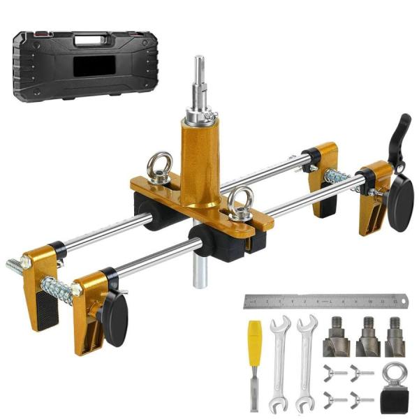 木のドアのためのほぞ穴ロックのジグ、ドアロックの穴のオープナーのキット、錦3Pcsタングステン鋼鉄カッタードアを取付けるための使用の容易さジグの穴の鋸、 木のドアのためのほぞ穴ロックのジグ、ドア ロックの穴の