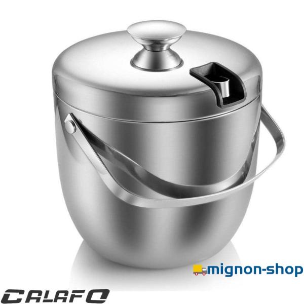 二重壁断熱アイスバケツ、蓋付き、ステンレススチール製アイスバケツ