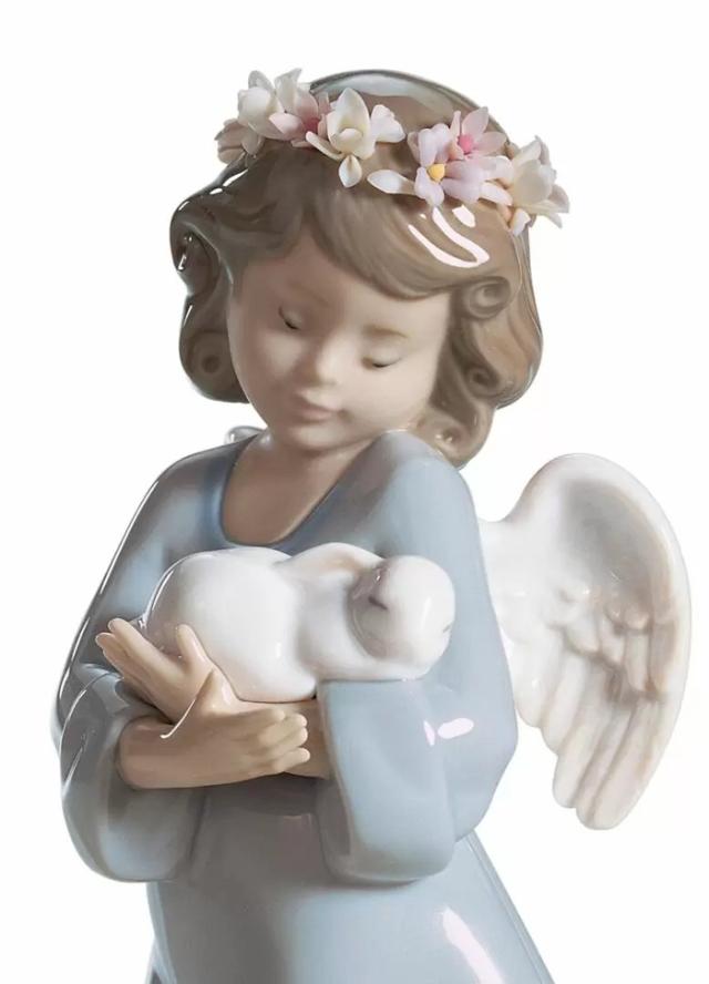 LLADRO リヤドロ 置物 陶器 インテリア小物 天使 笛4540 スペイン製
