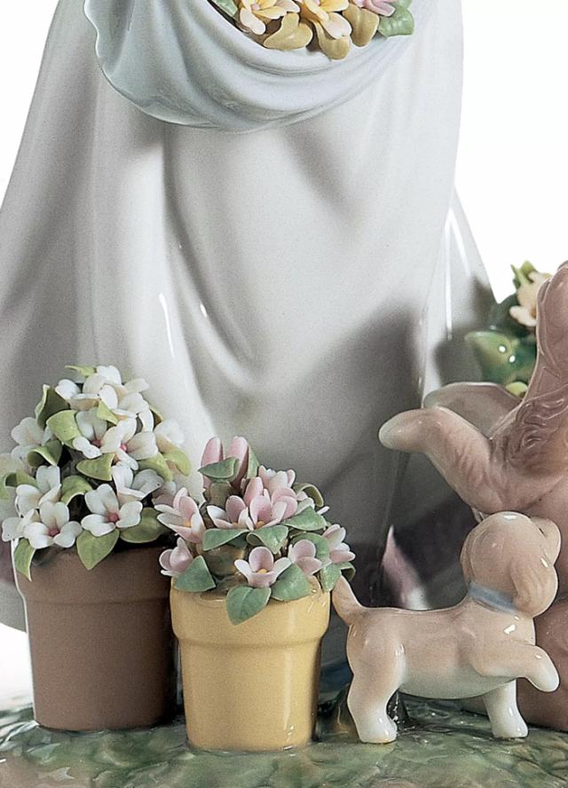 僕と遊ぼう LLADRO リヤドロ リアル フィギュリン 犬 女の子 僕と遊ぼう LLADRO リヤドロ リアル フィギュリン 犬 女の子