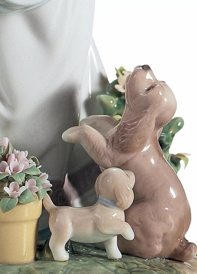僕と遊ぼう LLADRO リヤドロ リアル フィギュリン 犬 女の子 僕と遊ぼう LLADRO リヤドロ リアル フィギュリン 犬 女の子