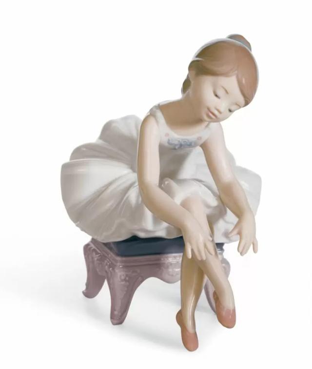 リトルバレリーナ  出番前  LLADRO リヤドロ  置物 オブジェ インテリア 人形 磁器 かわいい おしゃれ スペイン プレゼント 玄関 お祝い 新築 開業 癒し リビング 寝室 事務所 オフィス 【正規品】 01008125