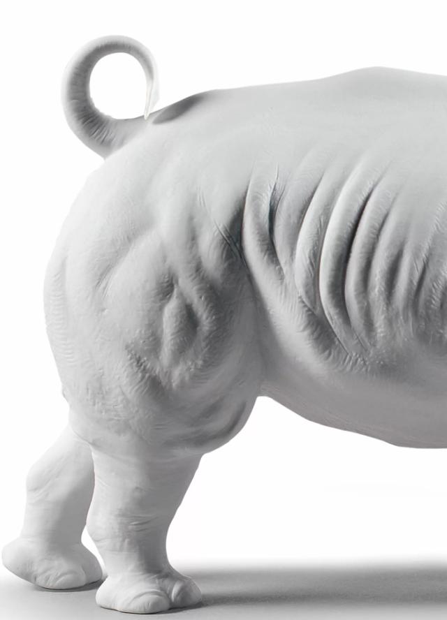 シロサイ White 白 LLADRO リヤドロ 置物 オブジェ インテリア 人形