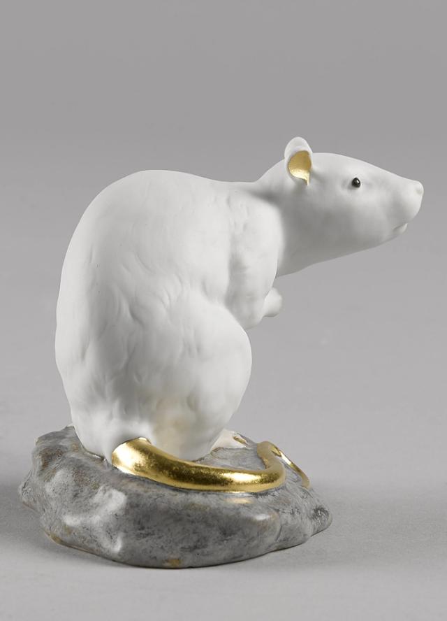 The Rat 小 LLADRO リヤドロ  置物 ネズミ 鼠 オブジェ インテリア 人形 磁器 おしゃれ スペイン プレゼント 玄関 お祝い 新築 開業 癒し リビング 寝室 事務所 オフィス 【正規品】01009123
