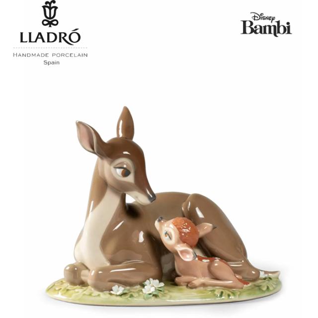 バンビ リヤドロ LLADRO フィギュリン ディズニー 小鹿 ハイポーセリン 磁器 人形 置物 インテリア 玄関 新築 お祝い プレゼント 正規品 01009350