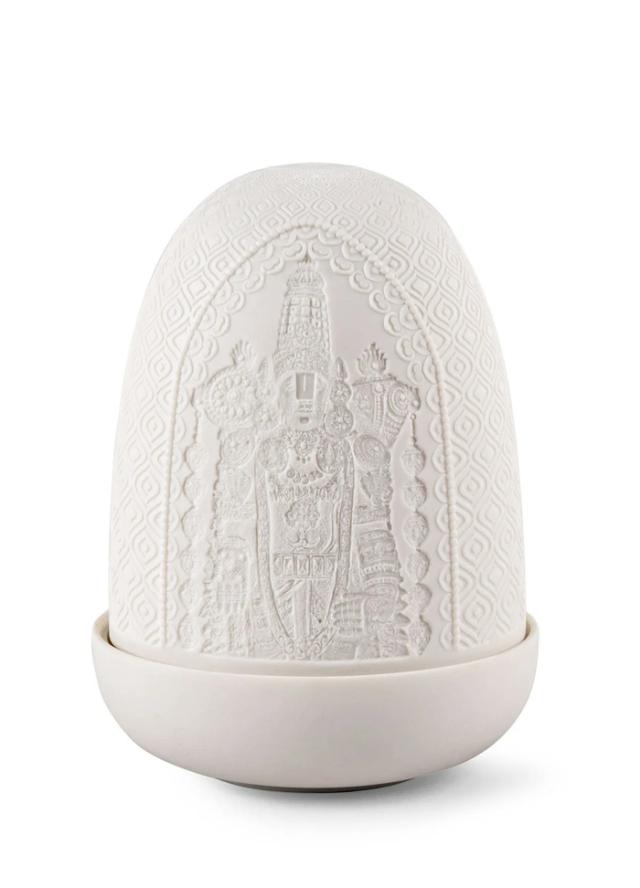 Dome Lamp ロード・バラジ リヤドロ LLADRO 卓上 ランプ インド 神 磁器 インテリア プレゼント お祝い 寝室 新築 開業 玄関 オフィス リビング USB 充電式 LED【正規品】01024281