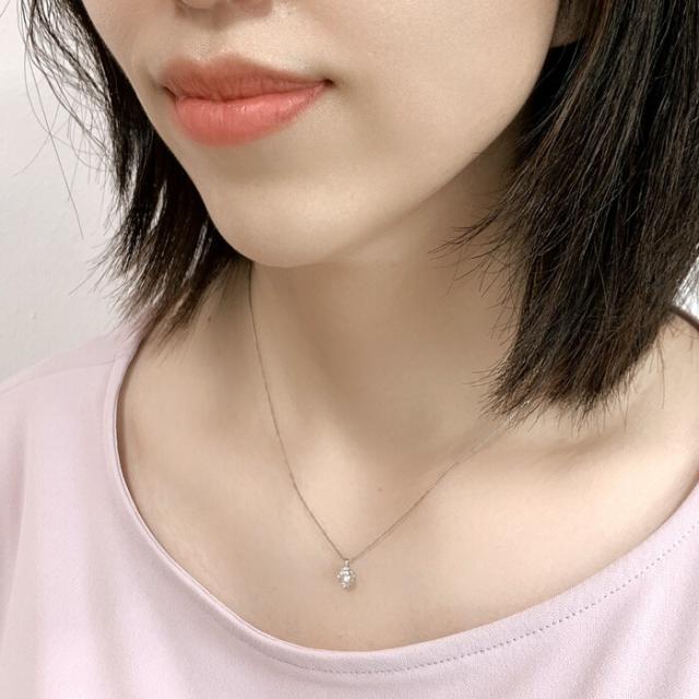 ダイヤモンド ネックレス 一粒 0.3ct プラチナ プチ ペンダント 0.5ct 