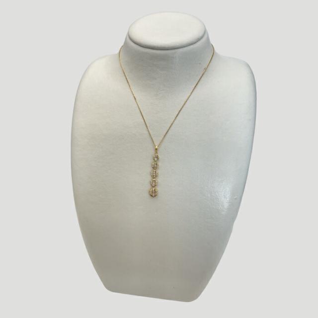 ダイヤモンド ネックレス K18WG K18 0.5ct k18 18金 おすすめ おしゃれ
