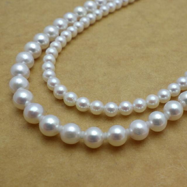 あこや真珠ベビーパールネックレス＜3〜3.5mm＞アジャスター・K18YG N