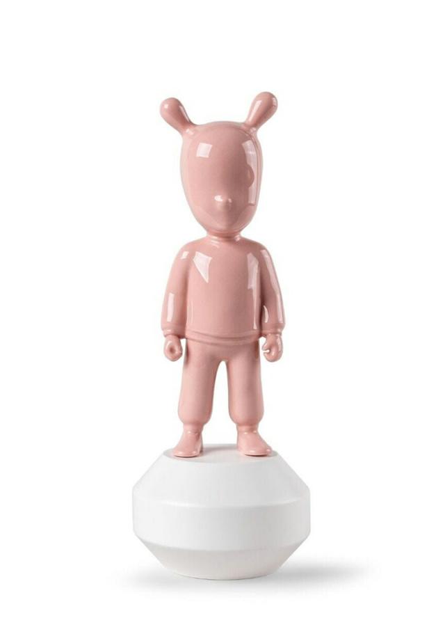 The Pink Guest  小 LLADRO リヤドロ フィギュリン  ゲスト 置物 オブジェ インテリア 人形 磁器 おしゃれ かわいい スペイン プレゼント 玄関 お祝い 新築 開業 癒し リビング 寝室 事務所 オフィス 【正規品】 01007749