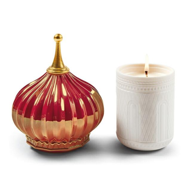 1001ライトキャンドル(塔・Ruby) - ナイトアプローチ LLADRO リヤドロ  置物 人形 フィギュリン オブジェ インテリア 磁器 リアル スペイン プレゼント 結婚 お祝い 新築 開業 リビング 寝室 事務所  【正規品】01040173