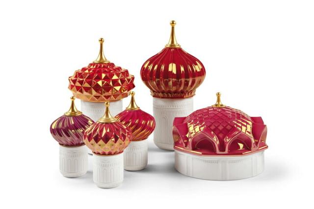 1001ライトキャンドル(塔・Ruby) - ナイトアプローチ LLADRO リヤドロ  置物 人形 フィギュリン オブジェ インテリア 磁器 リアル スペイン プレゼント 結婚 お祝い 新築 開業 リビング 寝室 事務所  【正規品】01040173