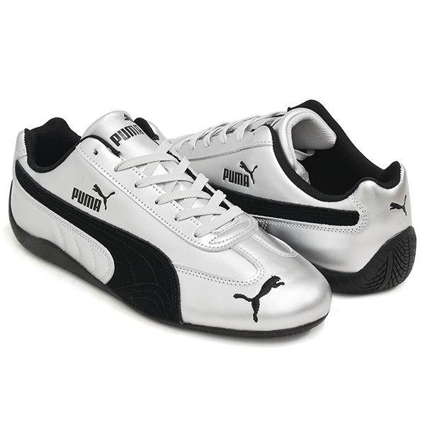 PUMA SPEEDCAT LLIC 【プーマ スピードキャット メタリック 国内正規品】 PUMA SILVER - PUMA BLACK