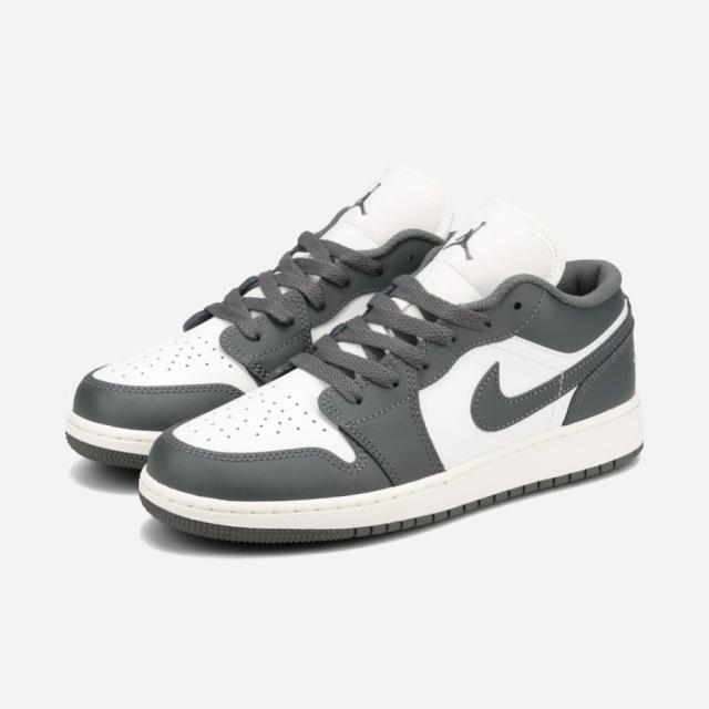 NIKE AIR JORDAN 1 LOW GS ナイキ エア ジョーダン 1 ロー GS レディース IRON GREY/SUMMIT WHITE グレー 553560-044