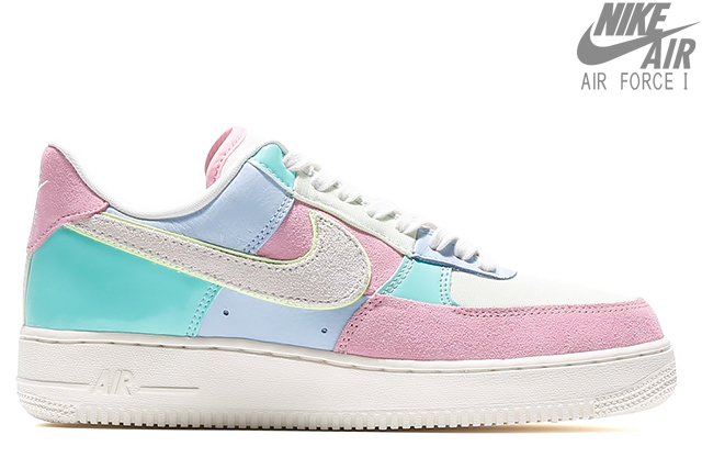 NIKE AIR FORCE 1 ’07 QS 「EASTER EGG」 AH8462-400 PINK/LIGHT BLUE-SAIL ナイキ エア フォース 1 07 ロー クイックストライク イースター メンズ スニーカー