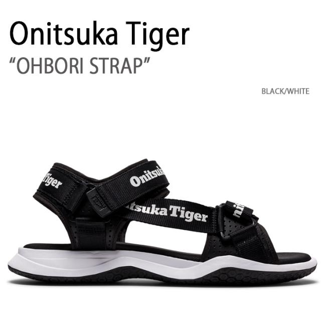 Onitsuka Tiger オニツカタイガー サンダル OHBORI STRAP BLACK WHITE 1183B305.001 シューズ オーボリ ストラップ ブラック ホワイト