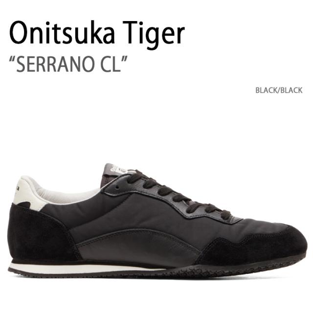 Onitsuka Tiger オニツカタイガー スニーカー SERRANO CL BLACK メンズ レディース 男性用 女性用 1183B886.001
