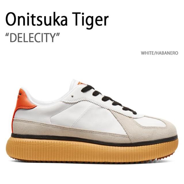 Onitsuka Tiger オニツカタイガー スニーカー DELECITY WHITE HABANERO デレシティ ホワイト ハバネロ メンズ レディース 男女共用 男性用 女性用 1183B874.102