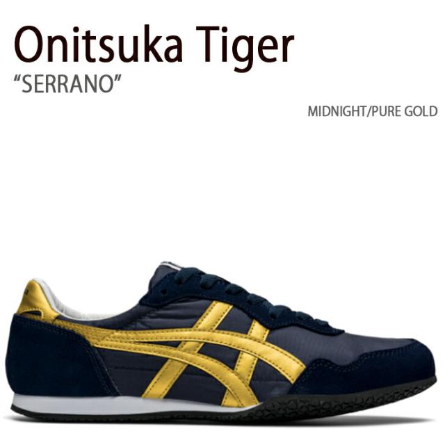 Onitsuka Tiger オニツカタイガー スニーカー SERRANO MIDNIGHT PURE GOLD セラーノ ミッドナイト ピュアゴールド レディース 女性用 1183B400.400