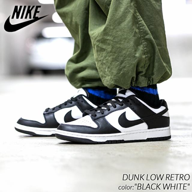 NIKE DUNK LOW RETRO PANDA ナイキ ダンク ロー レトロ スニーカー ( パンダ 黒 白 ブラック ホワイト BLACK WHITE メンズ DD1391-100 )