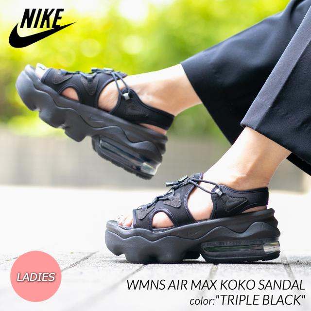 NIKE WMNS AIR MAX KOKO SANDAL TRIPLE BLACK ナイキ ウィメンズ エアマックス ココ サンダル スニーカー ( 黒 レディース CI8798-003 )